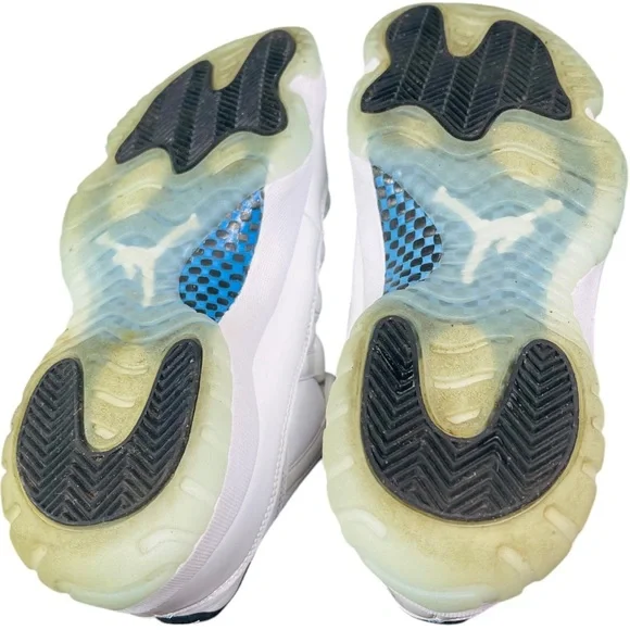Nike Air Jordan 11 Retro White Blue Legends Sneakers - Picture 11 of 13